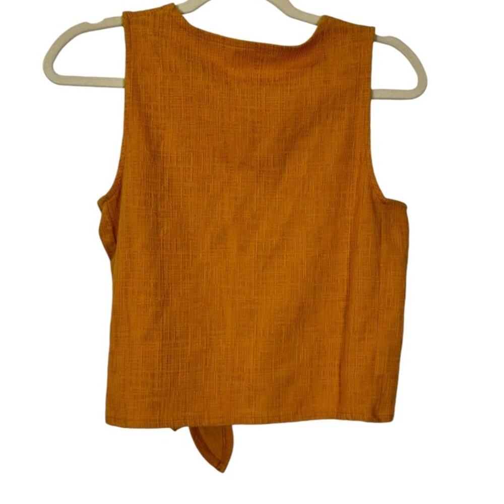 MADEWELL Golden Yellow Sleeveless Top Small - Picture 2 of 3